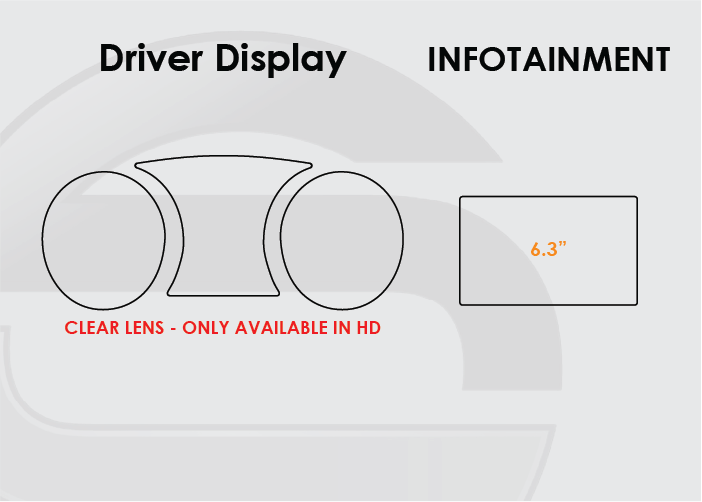 2016-2022 VW Passat Screen ProTech Kit Driver Display 6.3in Infotainment