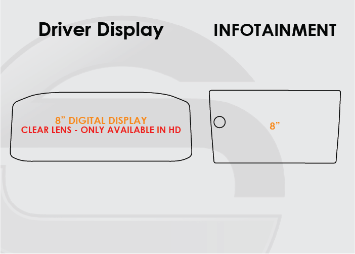 2022-2025 VW Taos Screen ProTech Kit 8in Digital Driver 8in Infotainment