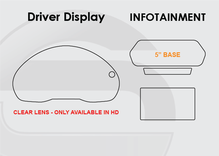 2015-2022 Acura ILX Driver Display and 5" Base Infotainment