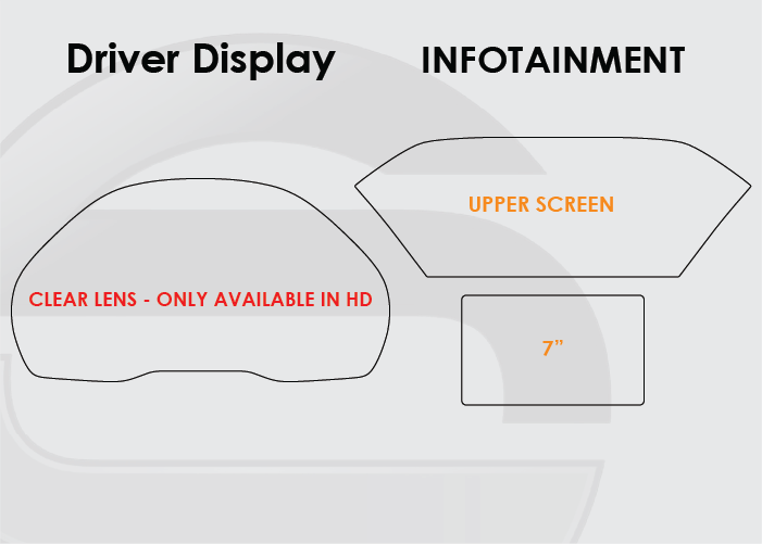 2014-2020 Acura MDX Driver Display, Upper Screen, and Infotainment