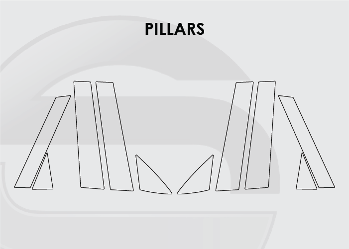 2019-2025 Audi Q3 Screen ProTech Kit Pillars