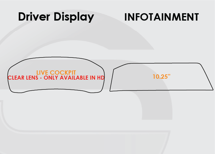 2021-2023 BMW 4 Series Screen ProTech Kit Live Cockpit Driver Display 10.25in Infotainment