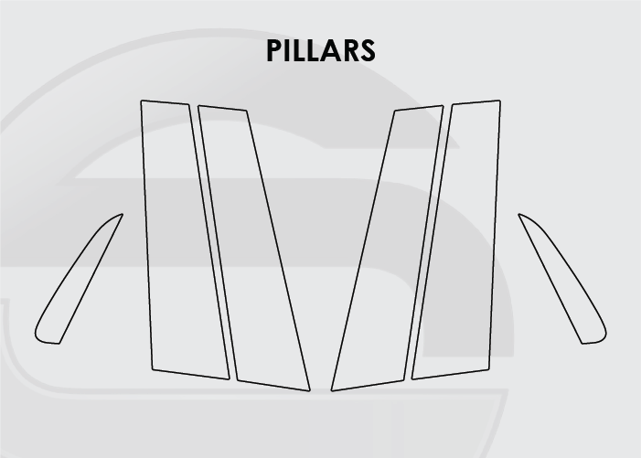 2018-2023 BMW X2 Screen ProTech Kit Pillars