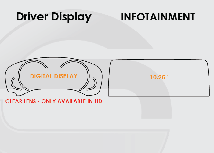 2019-2021 BMW X4 Screen ProTech Kit  Digital Driver Display 10.25in Infotainment