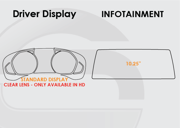 2022-2025 BMW X4 Screen ProTech Kit Standard Driver Display 10.25in Infotainment