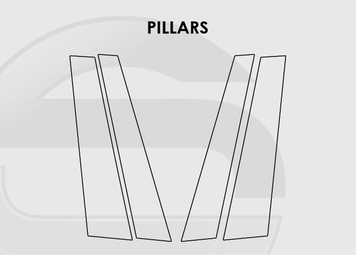 2019-2023 BMW X5 Screen ProTech Kit Pillars