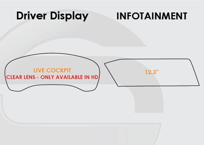 2020-2023 BMW X6 Screen ProTech Kit Live Cockpit 12.3in Infotainment