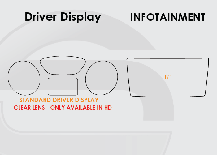 2018-2020 Buick Regal Screen ProTech Kit Standard Driver Display 8in Infotainment