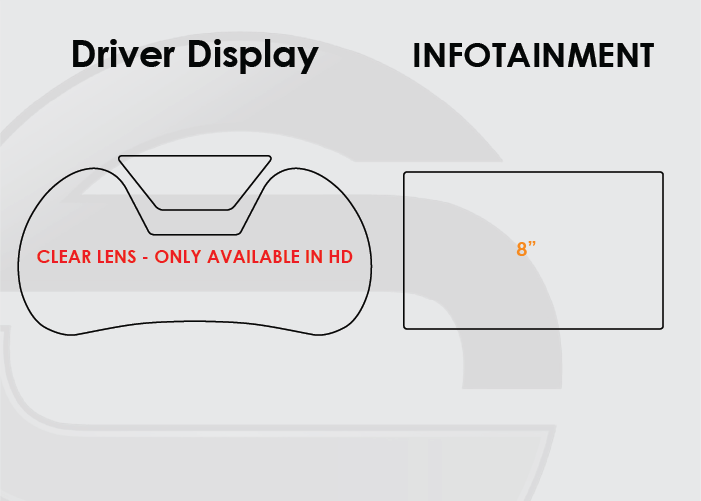 2014-2020 Chevy Impala Screen ProTech Kit Driver Display 8in Infotainment