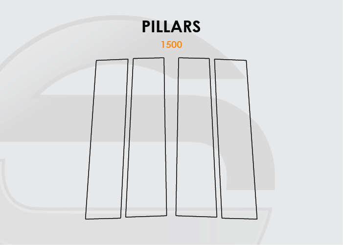 2019-2025 Chevrolet Silverado Screen ProTech Kit 1500 Pillars