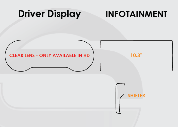 2023-2025 Dodge Hornet Screen ProTech Kit Driver Display Infotainment Shifter