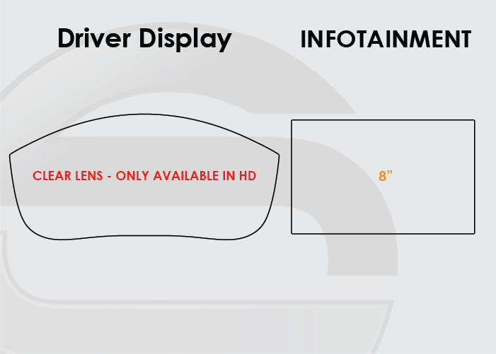 2015-2019 Ford Explorer Screen ProTech Kit Driver Display 8in Infotainment