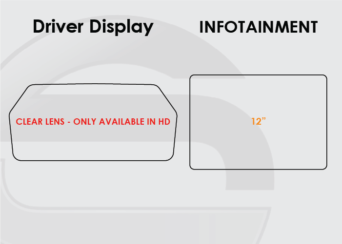 2022-2025 Ford Bronco Raptor Screen ProTech Kit Driver Dsiplay Infotainment