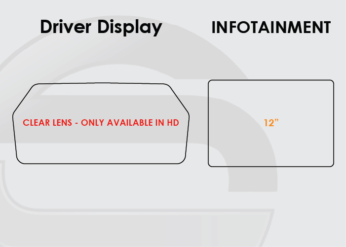 2022-2025 Ford F150 Lightning Screen ProTech Kit Digital Driver Display 12in Infotainment