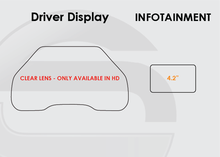 2017-21 Ford F250/350 Screen ProTech Kit Driver Display 4.2in Infotainment