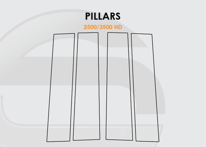2019-2021 GMC Sierra Screen ProTech Kit HD Pillars