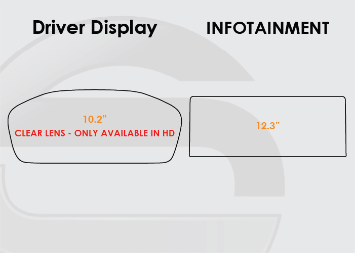 2023-2026 Honda Accord Screen ProTech Kit Driver Display 12.3" Infotainment. Shields your screens from scratches and helps reduce greasy fingerprints.