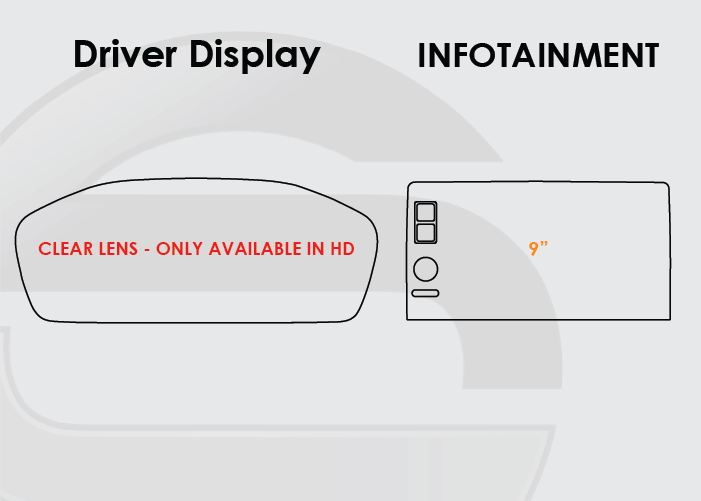 2023-2025 Honda CRV Screen ProTech Kit Driver Display 9in Infotainment