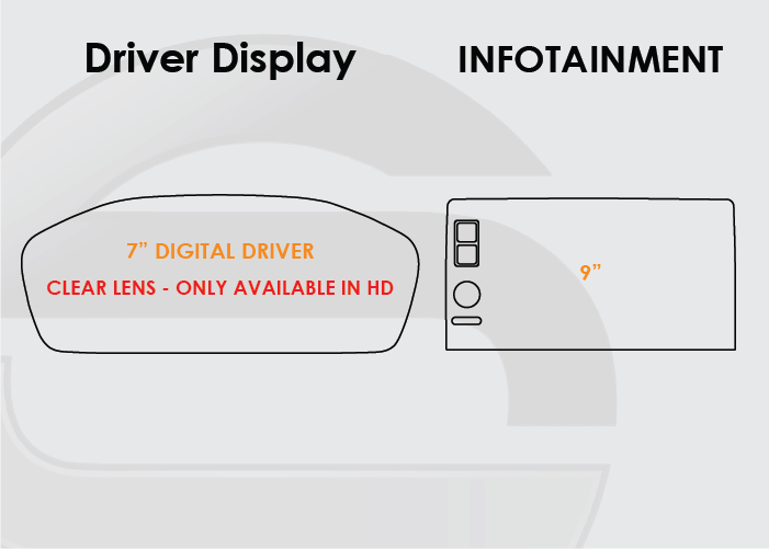 2026 Honda CRV Screen ProTech Kit 7in Driver Display 9in Infotainment