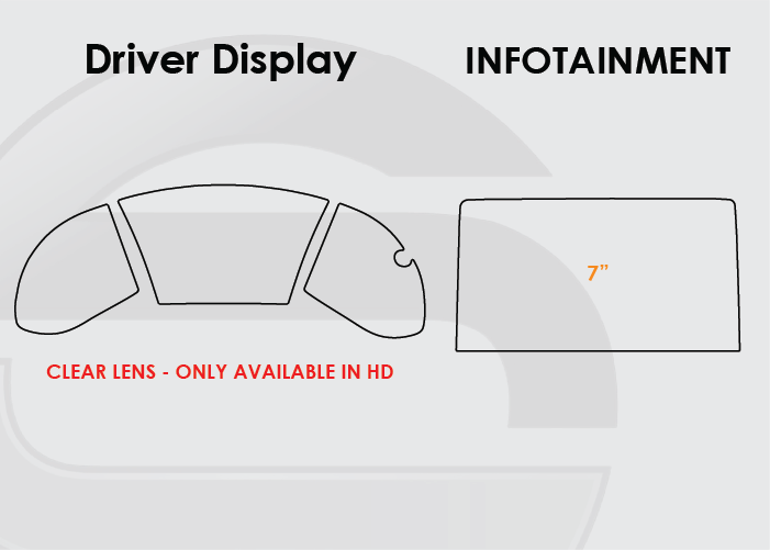 2016-2018 Honda Civic Screen ProTech Kit Driver Display 7in Infotainment
