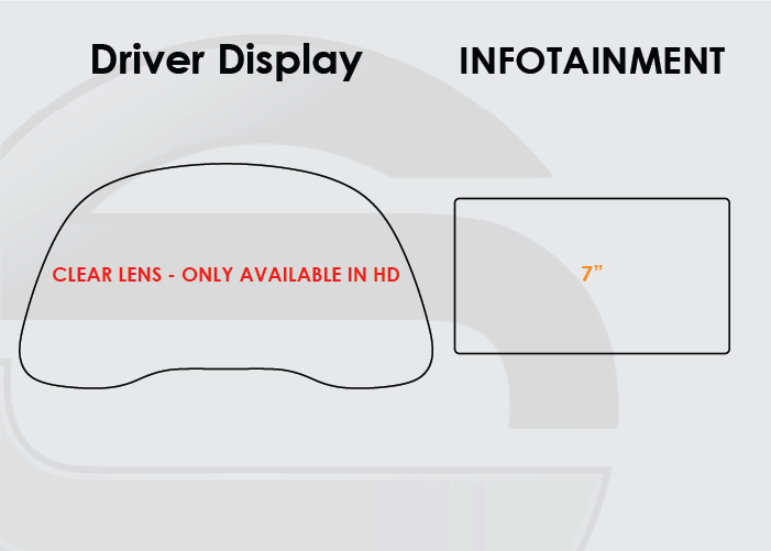 2017-2020 Hyundai Elantra Screen ProTech Kit Driver Display and 7in Infotainment