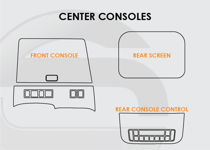 2025-2026 Infiniti QX80 Screen ProTech Kit Front and Rear Center Consoles. Screen Protectors to. Helps keep screens scratch-resistant with fewer fingerprints and smudges.