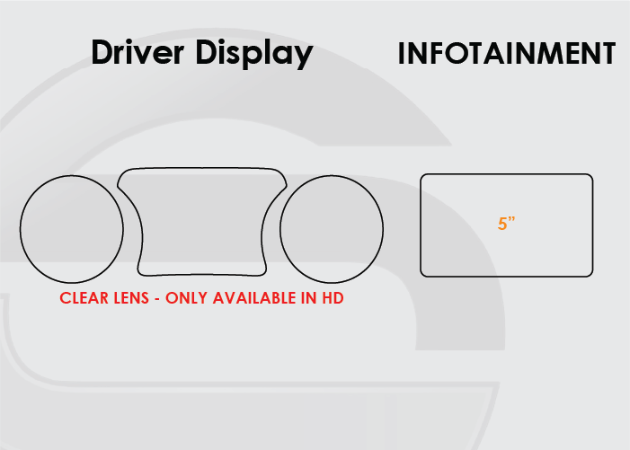 2020-2021 Jeep Gladiator Screen ProTech Kit Driver Display 5in Infotainment