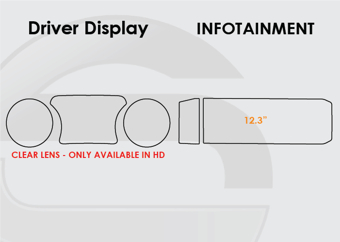 2024-2025 Jeep Gladiator Screen ProTech Kit Driver Display 12.3in Infotainment