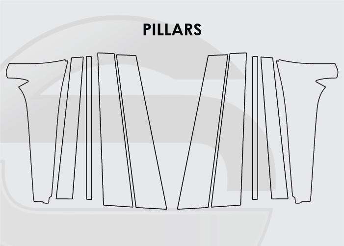 2021-2025 Jeep Grand Cherokee Screen ProTech Kit Pillars