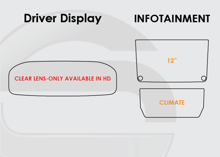 2022-2025 Grand Wagoneer Screen ProTech Kit Driver Display Infotainment Climate
