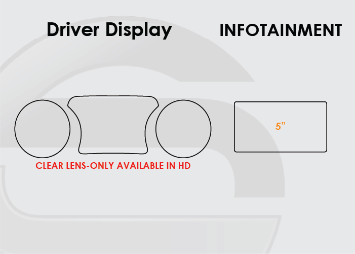 2018-2023 Jeep Wrangler Screen ProTech Kit Driver Display 5in Infotainment