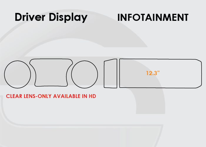 2024-2025 Jeep Wrangler Screen ProTech Kit Driver Display 12.3in Infotainment