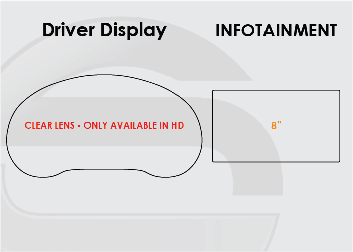 2017-2019 Kia Sportage Screen ProTech Kit Driver Display 8in Infotainment