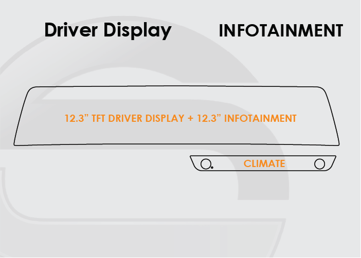 2023-2025 Kia Sportage Screen ProTech Kit 12.3in TFT Driver Display 12.3in Infotainment. Protects against everyday scratches and reduces fingerprint buildup on screens.