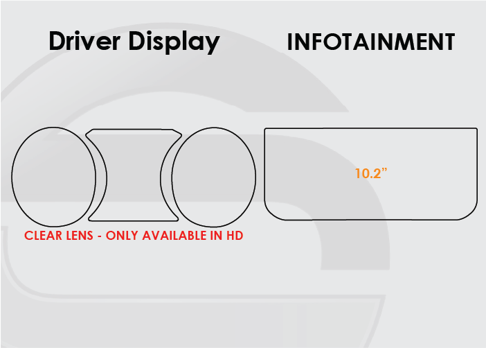 2016-2017 Land Rover Range Rover Sport Screen ProTech Kit Driver Display 10.2in Infotainment