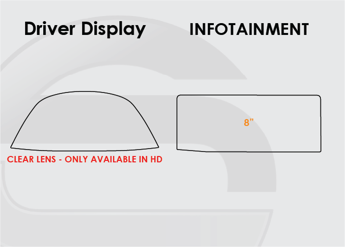 2019-2021 Lexus ES Screen ProTech Kit Driver Display 8in Infotainment