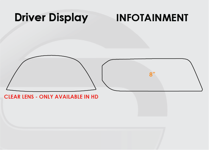 2022-2025 Lexus ES Screen ProTech Kit Driver Display 8in Infotainment