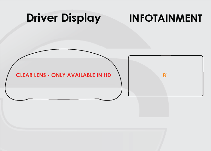 2021-2025 Lexus IS Screen ProTech Kit Driver Display 8in Infotainment