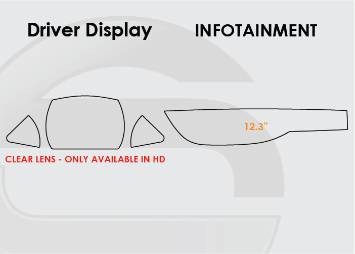 2018-2020 Lexus LS Screen ProTech Kit Driver Display 12.3in Infotainment