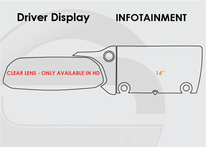 2022-2025 Lexus NX Screen ProTech Kit Driver Display 14in Infotainment