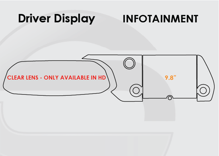 2022-2025 Lexus NX Screen ProTech Kit Driver Display 9.8in Infotainment