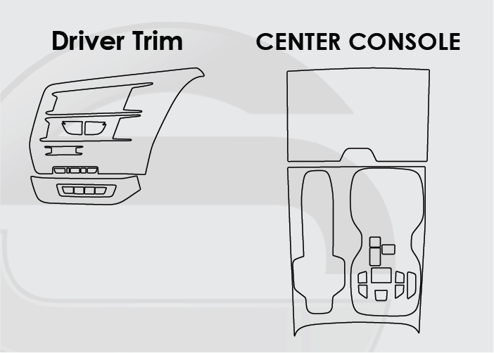 2024-2025 Lexus TX Screen ProTech Kit Center Console Driver Trim