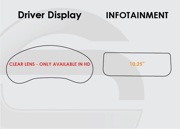2022-2025 Mazda CX-50 Screen ProTech Kit Driver Display 10.25" Infotainment. Reduce fingerprints, resist scratches on screen.