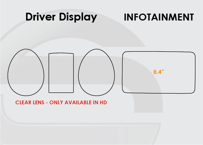 2017-2019 Mercedes GLC Screen ProTech Kit Driver Display 8.4in Infotainment