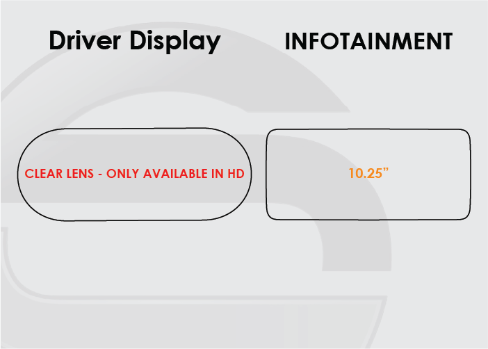 2020-2022 Mercedes GLC Screen ProTech Kit Driver Display  10.25in Infotainment