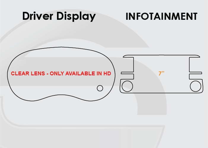 2018-2024 Nissan Kicks Screen ProTech Kit Driver Display 7in Infotainment. Enhances screen clarity by resisting scratches and reducing fingerprint smears.