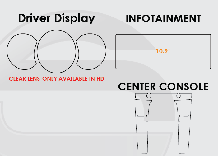 2022-2025 Porsche Macan Screen ProTech Driver Display 10.9in Infotainment Center Console