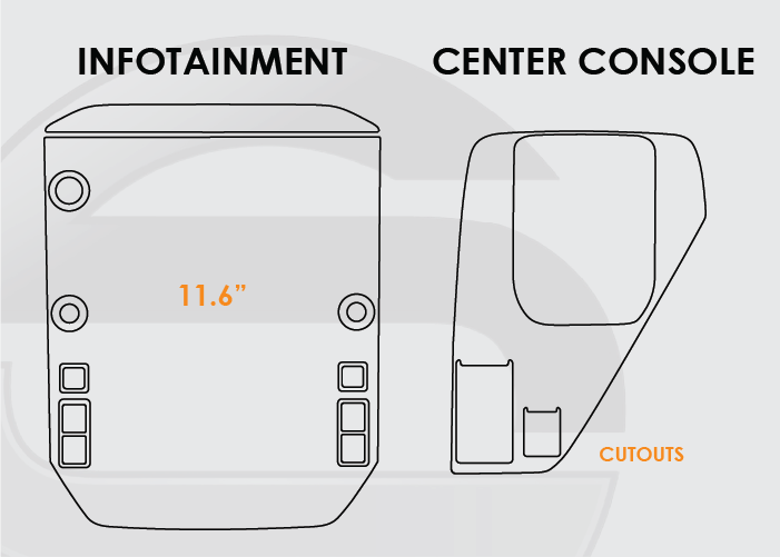 2024-2025 Subaru Crosstrek Screen ProTech Kit 11.6in Infotainment Center Console w Cutouts. Keeps your screens clearer by resisting scratches and minimizing fingerprints and smudges.