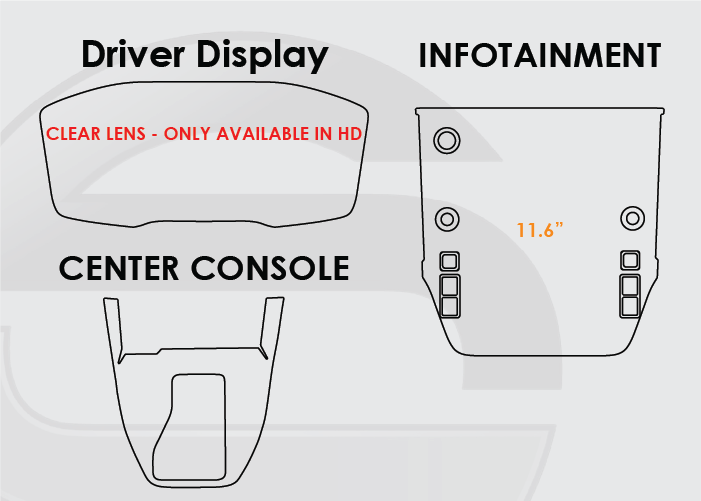 2020-2025 Subaru Outback Screen ProTech Kit Driver Display 11.6in Infotainment Center Console. Guards your screens from scratches while cutting down on fingerprints and smudges.
