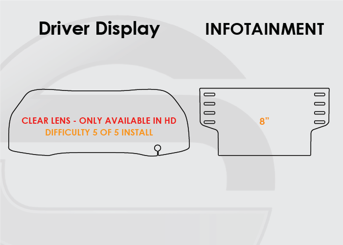 2020-2024 Toyota 4Runner Screen ProTech Kit Driver Display 8in Infotainment